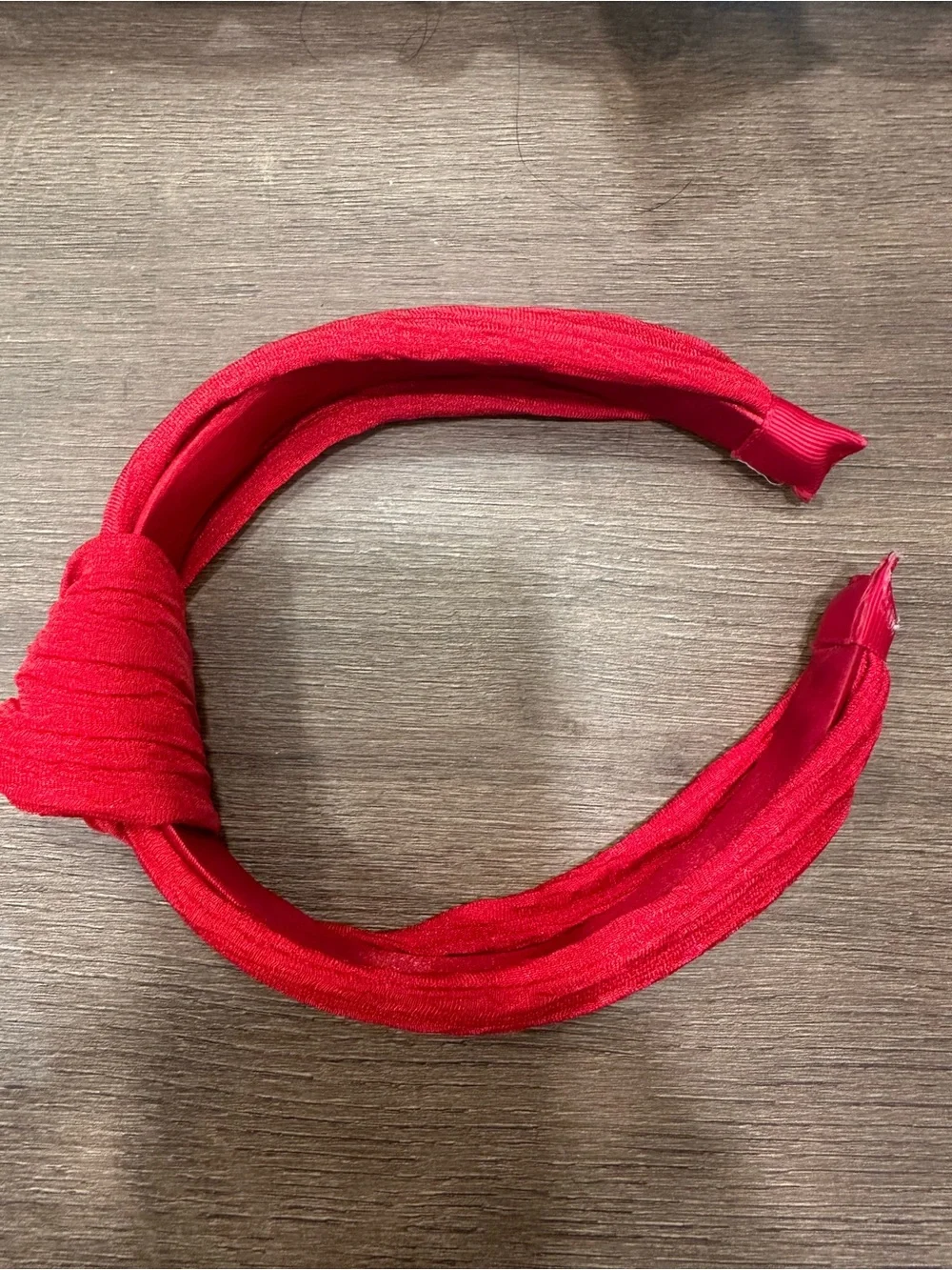 Red Knotted Fabric Headband - Women Accessories